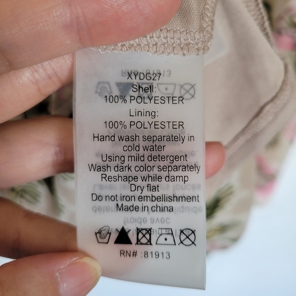 Anthro Plenty by Tracy Reese Floral Terraced Garden Pleated Layered Dress Medium - Picture 14 of 16